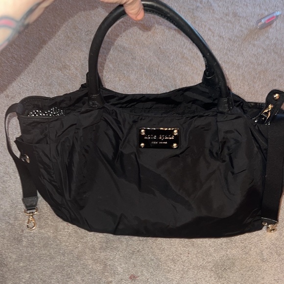kate spade Bags Kate Spade Black Nylon Shoulderdiaper Bag Poshmark